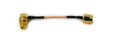 RP-SMA Male to RP-SMA Female right angle pigtail Cable (5cm)