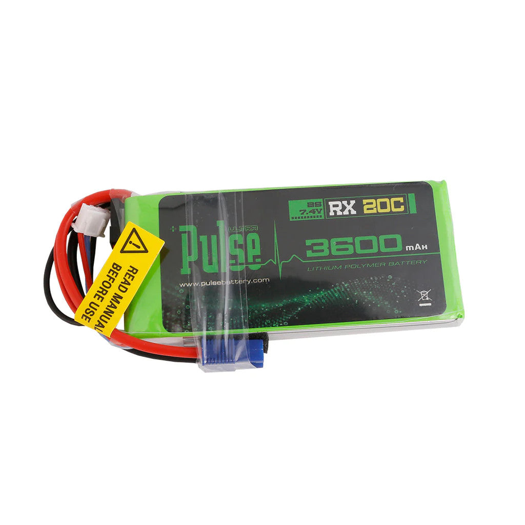 PULSE 3600mAh 2S 7.4V 20C - Receiver Battery - LiPo Battery [PLURX15-36002]