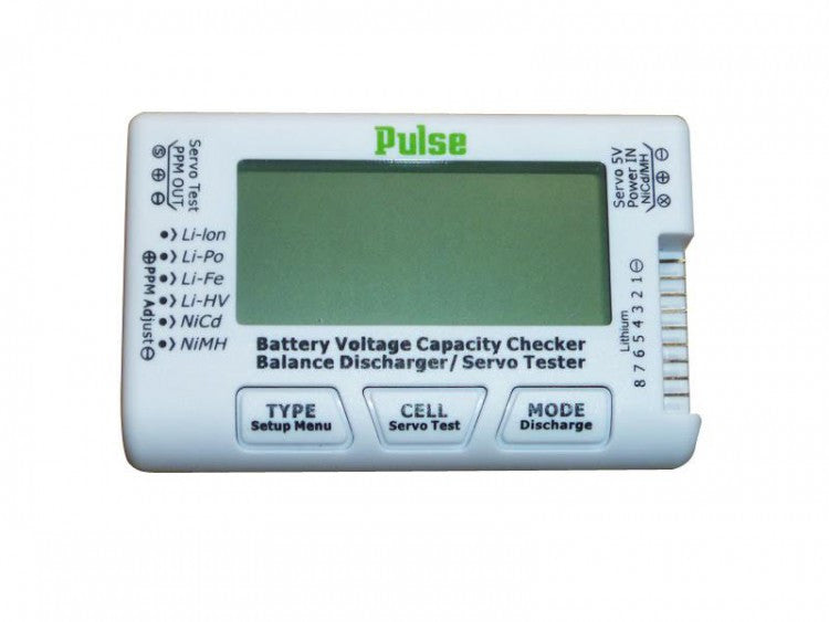Pulse CellMeter 8S - Lipo Battery Checker & Servo Tester