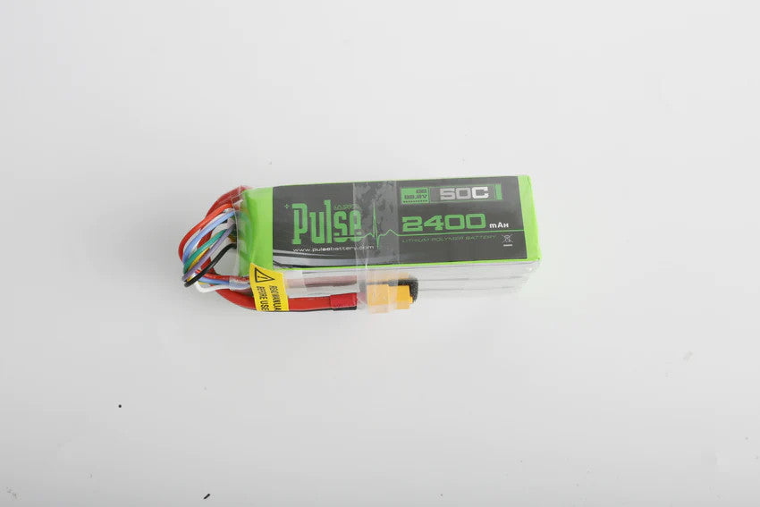PULSE 2400mah 50C 22.2V 6S LiPo Battery w/ XT60 - Goblin Raw 420