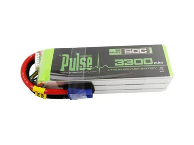 PULSE 3300mAh 6S 22.2V 50C LiPo Battery - EC5 Plug
