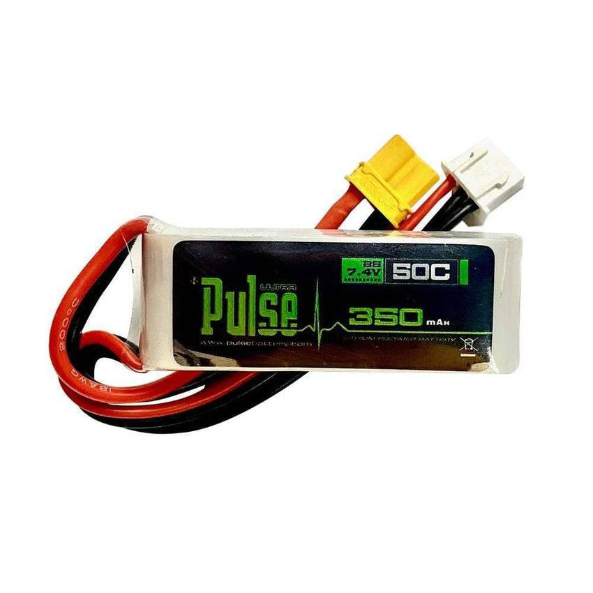 PULSE 350mah 2S 7.4V 50C LiPo Battery - XT30 Connector (OMP M1/T-rex T15)