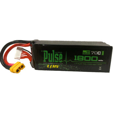 PULSE 1800mah 70C 22.8V 6S Li-HV Battery w/ XT60 Connector - Goosky RS –  Rotorquest Inc.