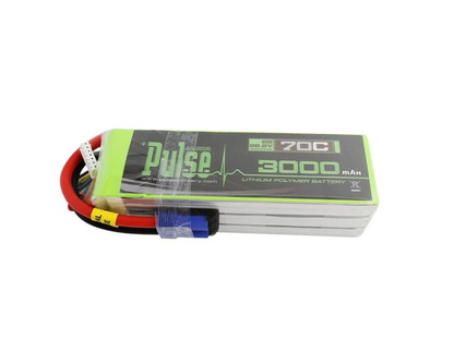 PULSE 3000mah 70C 22.2V 6S LiPo Battery - EC5 Connector