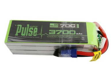 PULSE 3700mAh 6S 22.2V 70C LiPo Battery - EC5 Plug