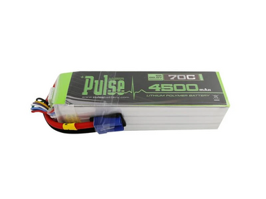 PULSE 4500mah 70C 22.2V 6S LiPo Battery - EC5 Connector