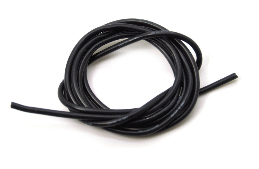 18 AWG SILICONE WIRE (BLACK 1M)
