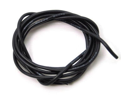20 AWG SILICONE WIRE (BLACK 1M)