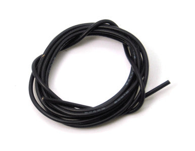 24 AWG SILICONE WIRE (BLACK 1M)