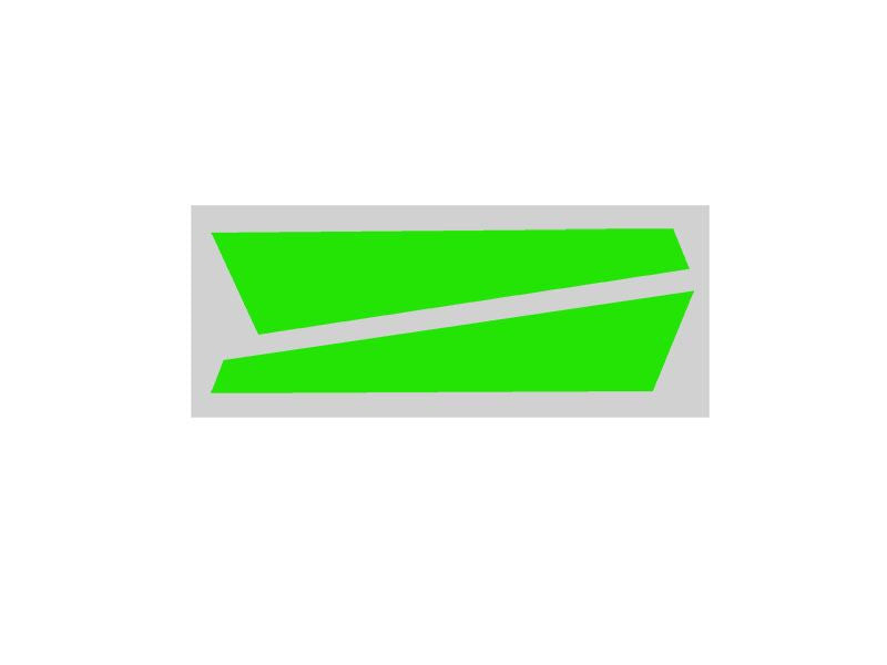 SP-OXY2-062 - OXY2 - Vertical Fin Sticker Green