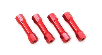 M3x25 Aluminum Hex Step Standoff Set 1 (4 pcs) - Red