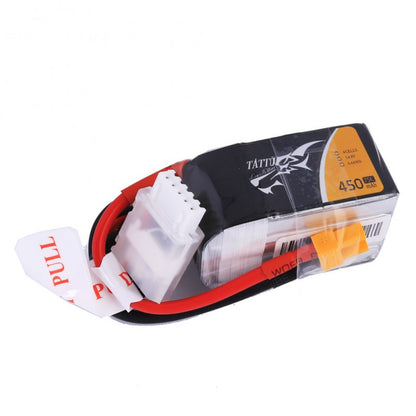 Tattu 450Mah 14.8V 75C 4S1P Lipo Battery Pack W/ XT30 Plug