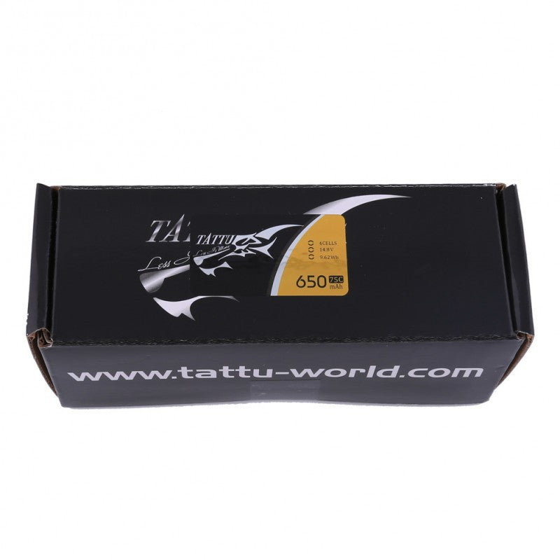 Tattu 650mAh 4S1P 75C 14.8V Lipo battery with XT30 plug