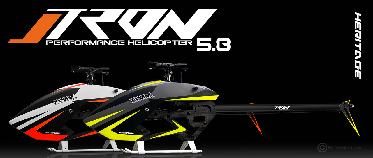 Tron 5.8 HERITAGE Helicopter kit (Gray Neon Yellow)