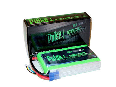 PLU35-660042P - PULSE 6600mAh 14.8V 35C 2P- ULTRA POWER - FLAT PACK FOR MULTI-ROTORS