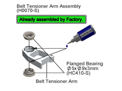 SAB Tail belt idler - Goblin 630/700/770