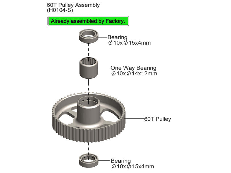 SAB ABEC-5 One Way Bearing Ø10 x Ø14 x 12 - RAW 420 COMPETITION/Goblin 420 Raw/580 Raw/Black Thunder