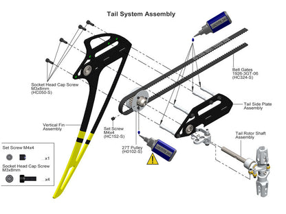 High Performance Tail Belt 1926-6MM - Goblin 630/Thunder/Thunder Nitro/Kraken 700 [HC324-S]