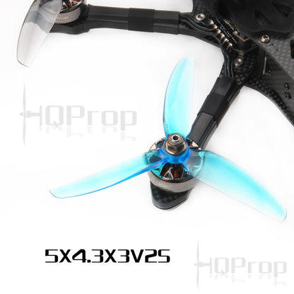 HQ Freestyle Prop 5X4.3X3 V2S (2CW+2CCW) - Poly Carbonate BLUE