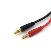 4mm gold plated banana (bullet) connectors w/ 20cm 10awg wires