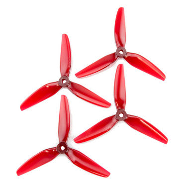 HQ 5.1x4.1x3 V1S POPO Tri Blade - Light Red