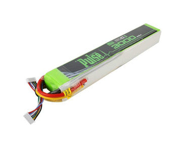 Pulse 3000mah 50C 44.4V 12S Lipo Battery - No Connector