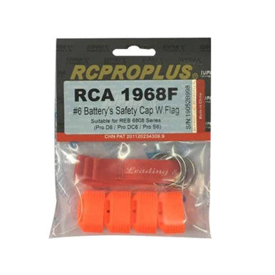 RCPROPLUS Supra X Battery Safety Cap W./ Flag For REB 6808 Pro D6/S6/DC6