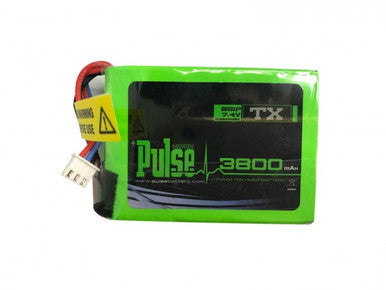 Pulse 3800mAh 7.4V 2S Pulse 3800mAh Transmitter Battery - FrSky QX7 / Spektrum DX7S/DX8/DX9 / Radiomaster TX16S  serie