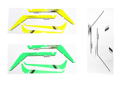 YELLOW/GREEN/WHITE STICKERS - RAW 580